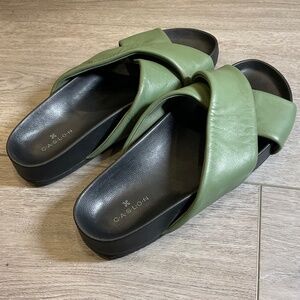Caslon Green and Black Women's Sandals